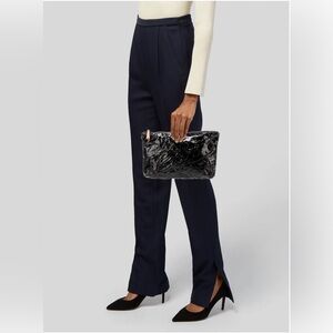 MZ Wallace‎ Metallic City Metro Clutch 3 Piece Set Quilted Nylon Travel/Everyday